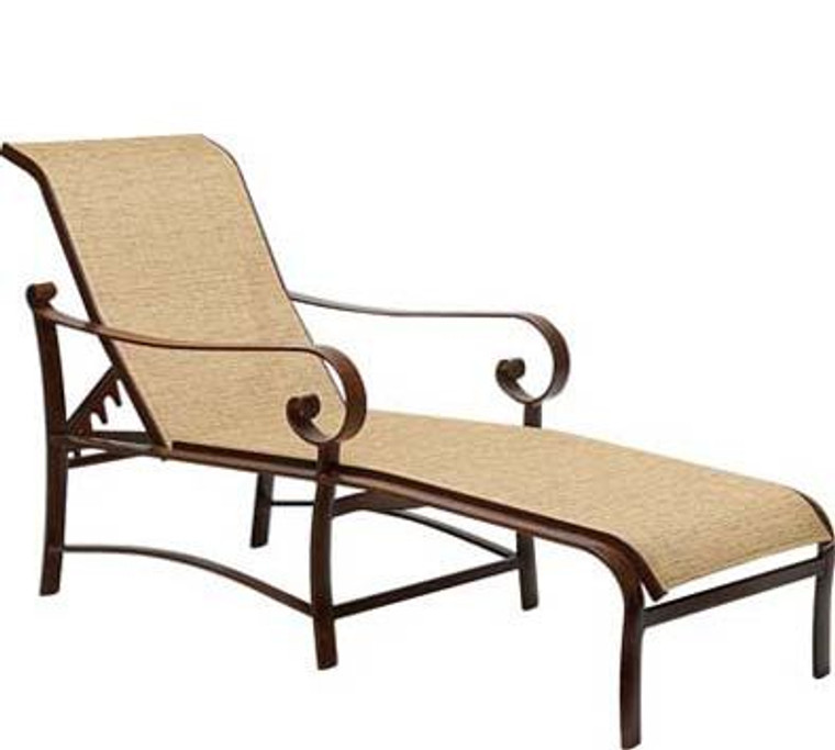 Woodard Belden Sling Adjustable Chaise Lounge