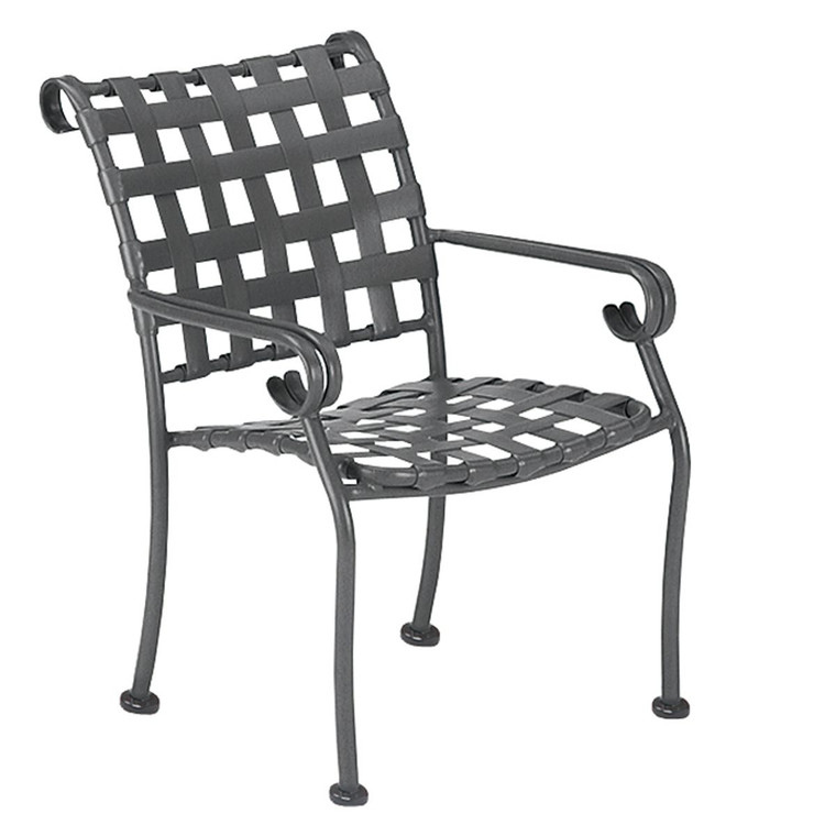 Woodard Ramsgate Strap Dining Arm Chair Stackable