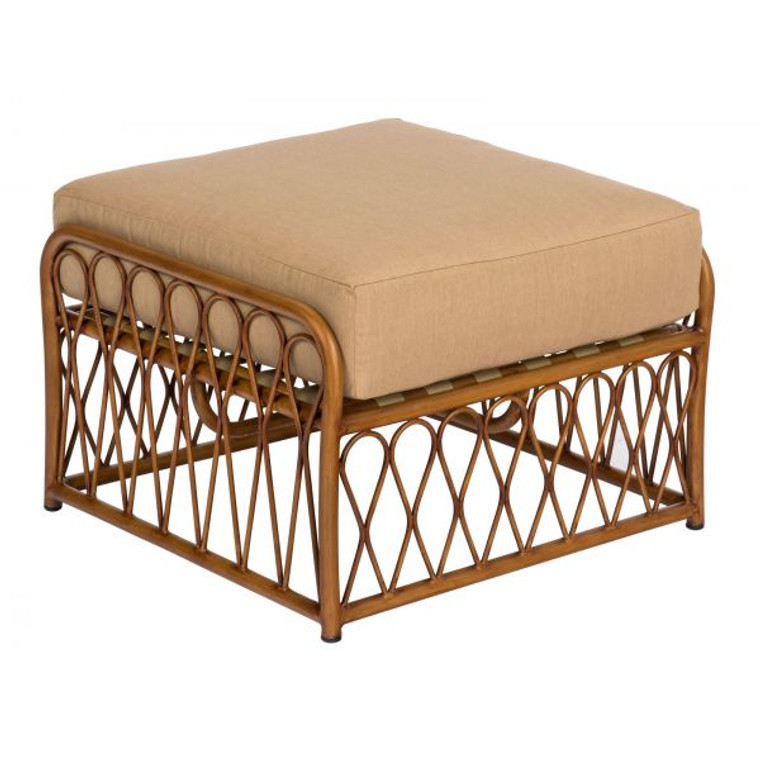 Woodard Cane Ottoman