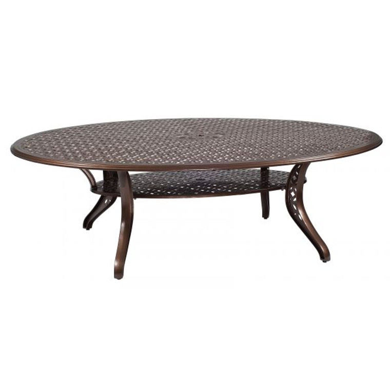 Woodard Casa Oval Umbrella Dining Table