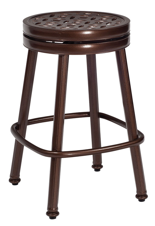 Woodard Casa Round Swivel Counter Stool Close Up Detail