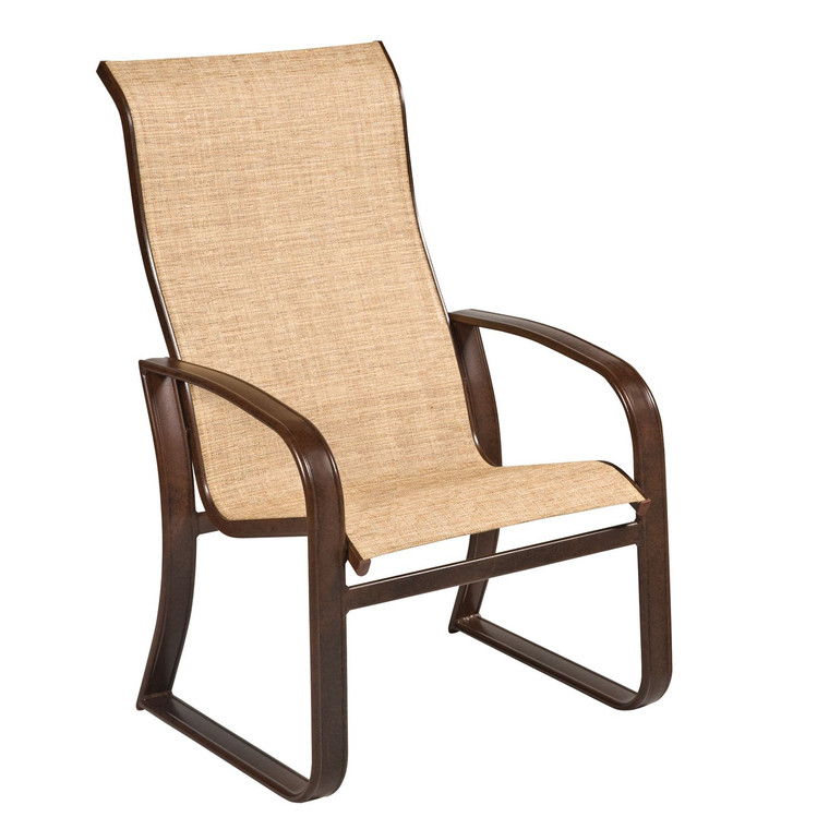 Woodard Cayman Isle Sling High Back Dining Armchair