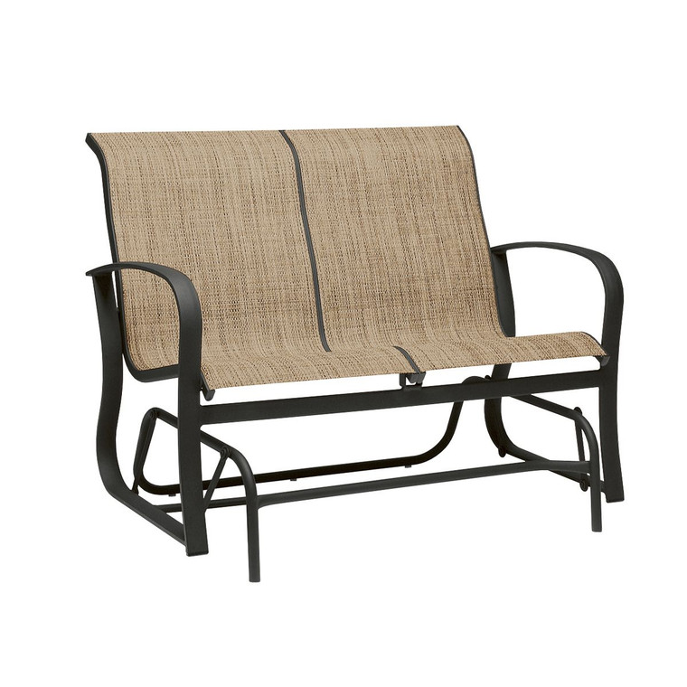 Woodard Fremont Sling Love Seat Glider