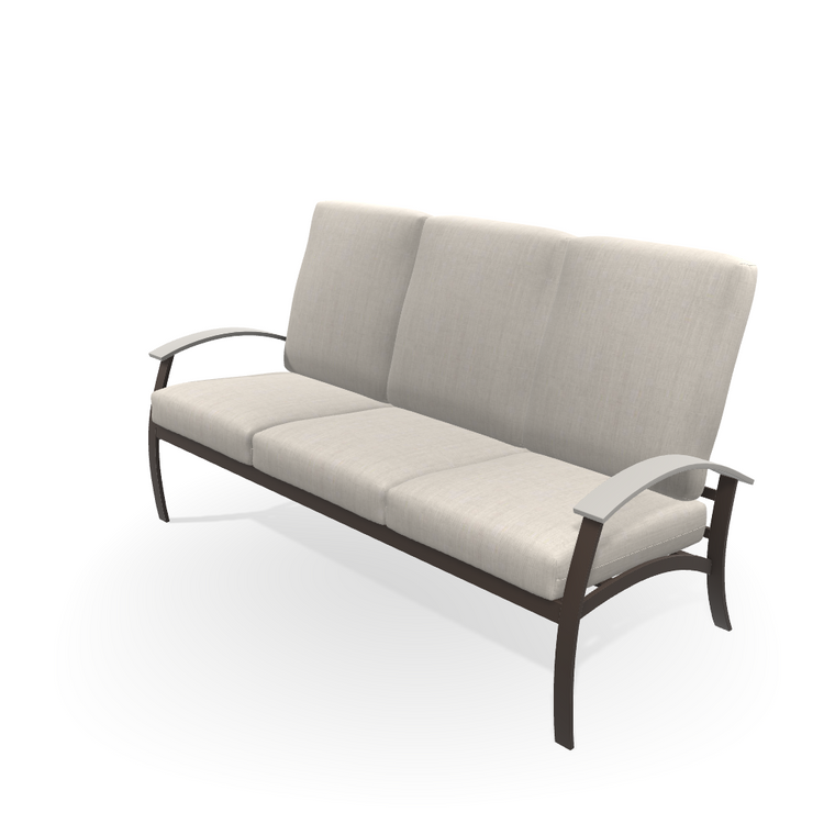 Belle Isle Cushion Three-Seat Sofa