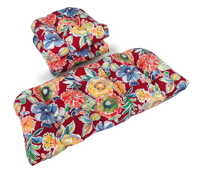 Outdoor Colson Berry 3 Piece Cushion Set