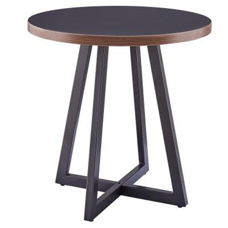 Courtdale KD Round End Table, Black