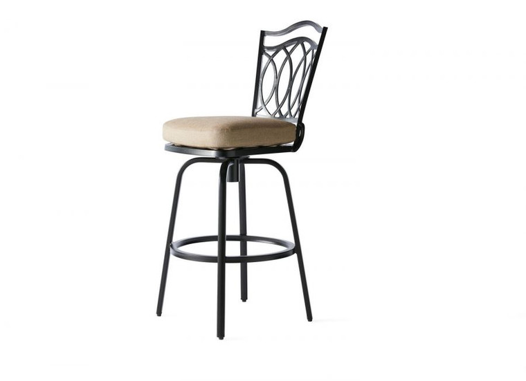 M Series Curve Trellis Back Bar Stool