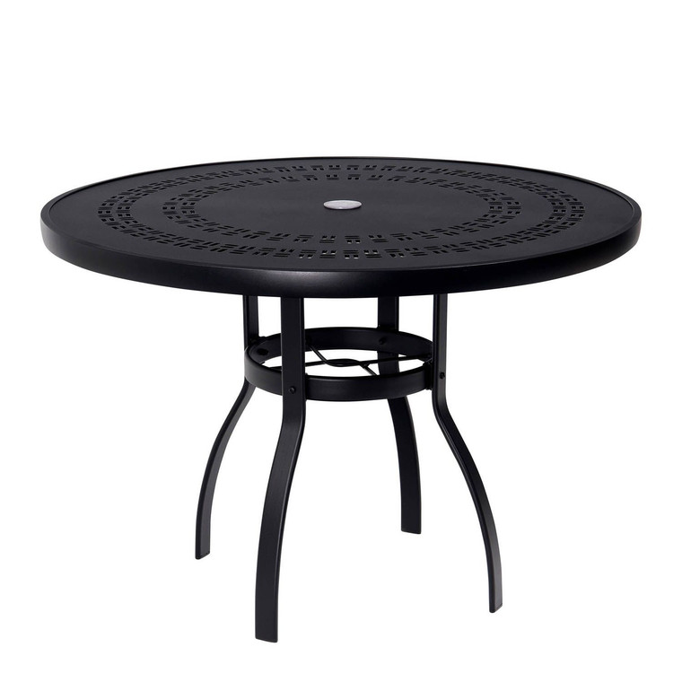 Woodard Aluminum 42" Round Umbrella Table