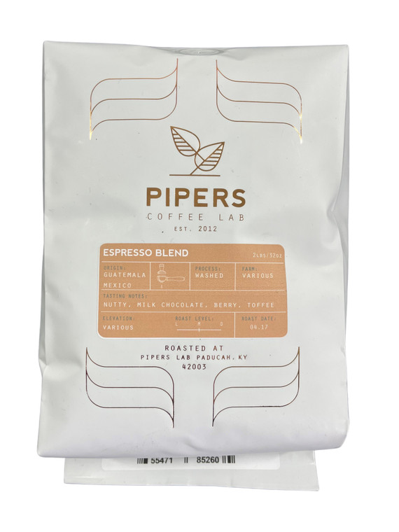 Pipers Coffee Lab Espresso Blend  2lb Bag