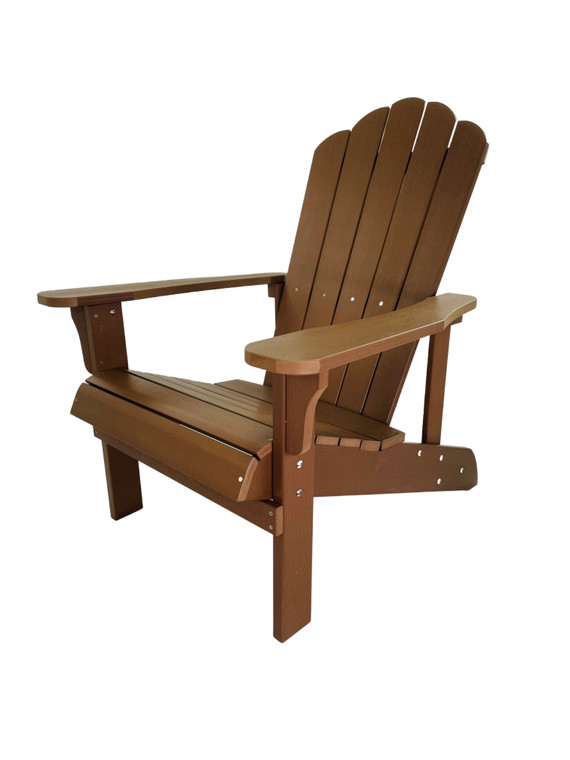 Synthetic Wood Adirondack Chair  Brown