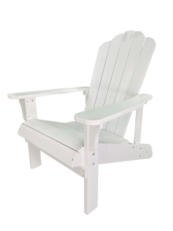 Synthetic Wood Adirondack Chair White