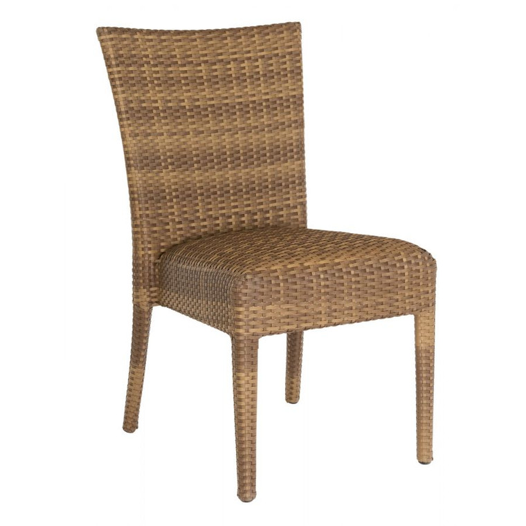 Padded Seat Dining Side Chair Mocha Finish