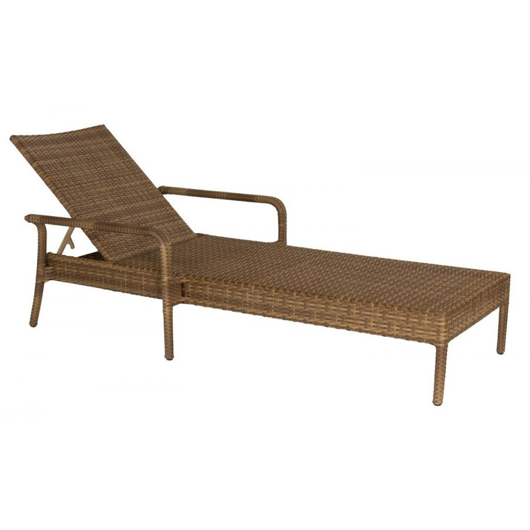 Adjustable Chaise Lounge Stackable Mocha Finish