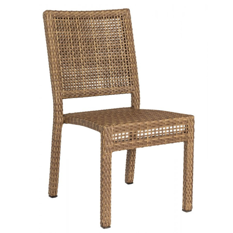 Miami Dining Side Chair  Stackable Mocha Finish