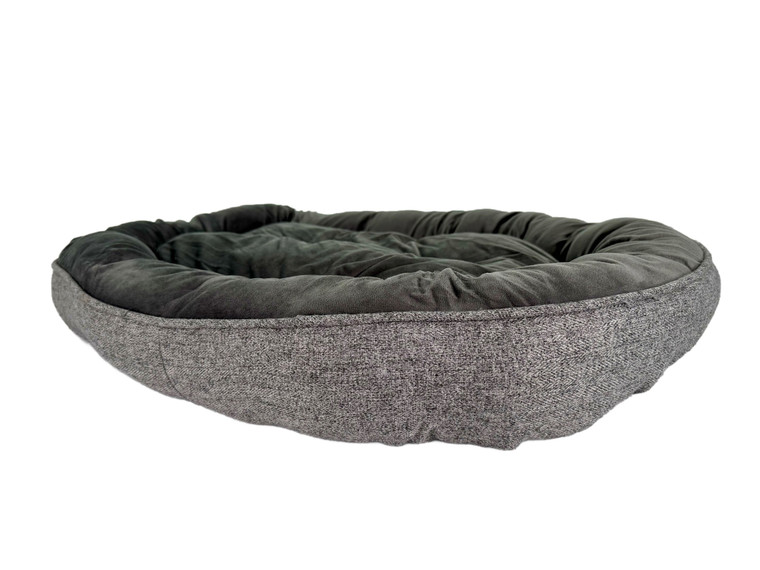 Cuddlove Oval Pet Bed Gray Small