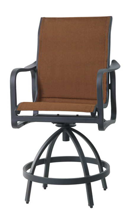 Gensun Cabrisa Padded Sling Swivel Balcony Stool