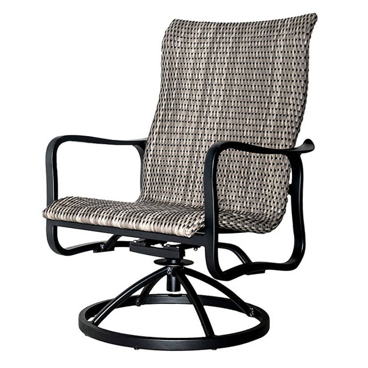 Gensun Cabrisa Woven High Back Swivel Rocking Lounge Chair