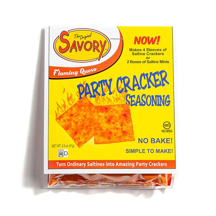 Savory Flaming Queso Party Cracker Seasoning 4 Pack