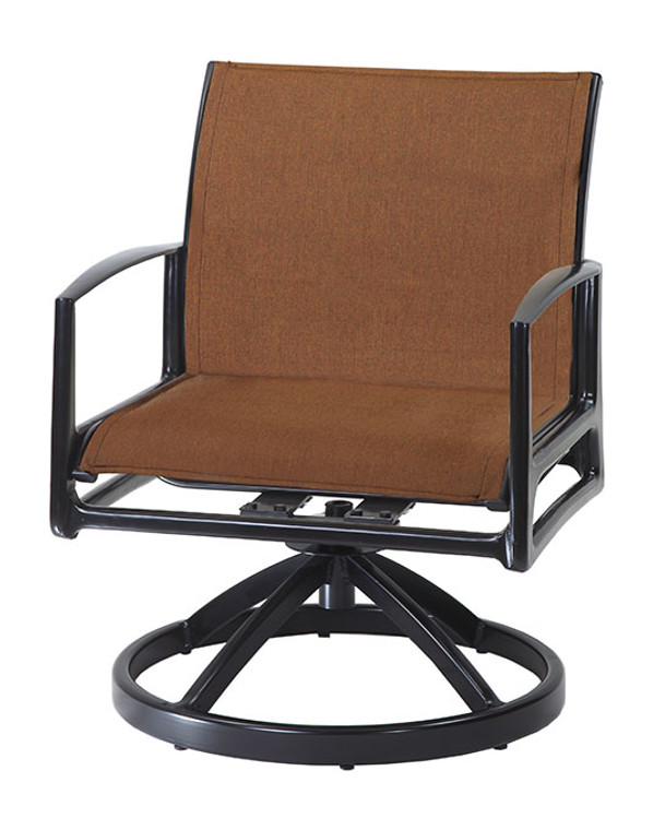 Gensun Phoenix Padded Sling Swivel Rocking Lounge Chair