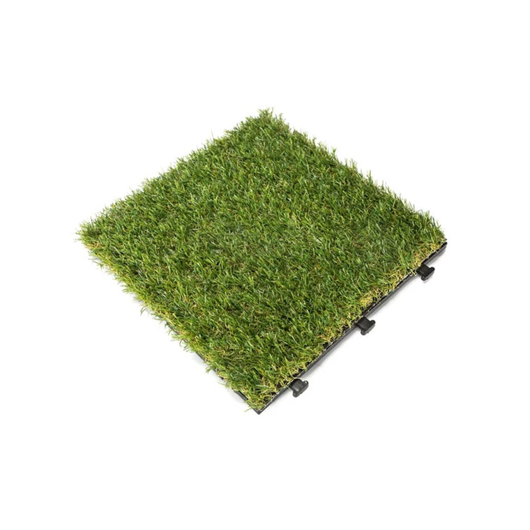 Kingston Casual Artificial Grass Interlocking Deck Tile Pack 9