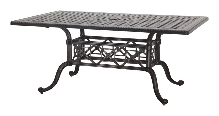 Gensun Grand Terrace Outdoor 42" x 63" Rectangular Bar Table