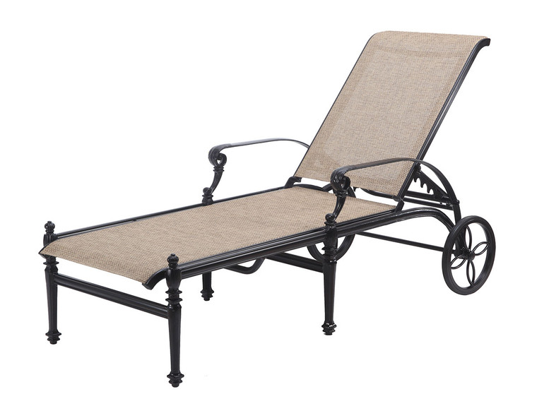 Gensun Grand Terrace Outdoor Sling Chaise Lounge