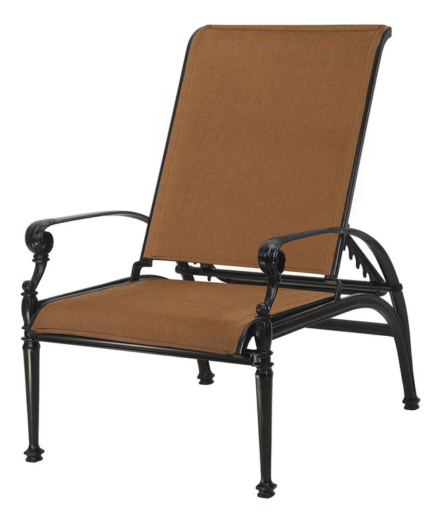 Gensun Grand Terrace Outdoor Padded Sling Reclining Chair