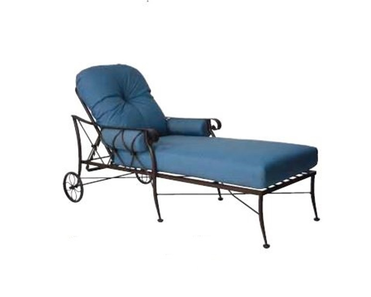 Woodard Derby Outdoor Cushioned Adjustable Chaise Lounge