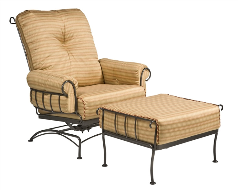 Woodard Terrace Outdoor Cushioned Spring Lounge Chair