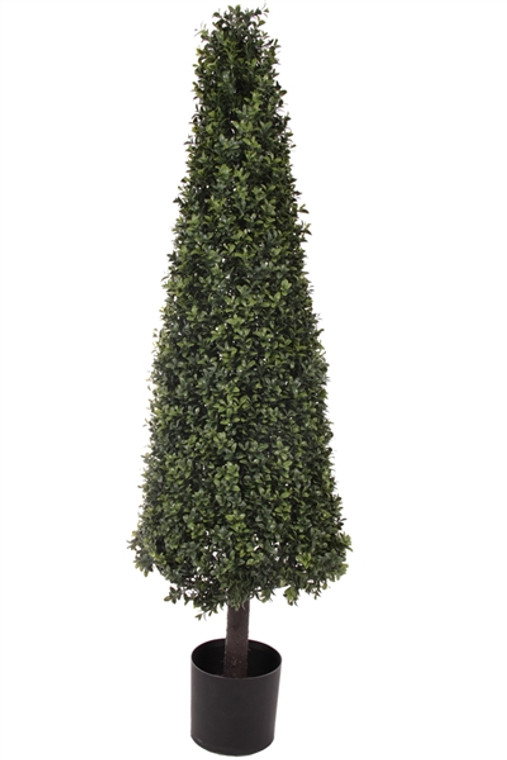 54" Artificial Deluxe Boxwood Cone Topiary