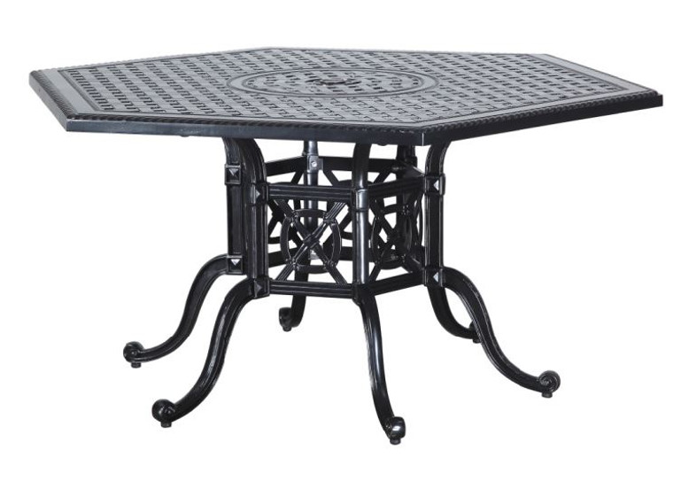 Gensun Grand Terrace Outdoor 61" Hexagon Dining Table