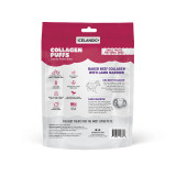 Natural ingredients used in collagen puffs dog treats, beef collagen and Icelandic lamb marrow