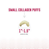 Sustainably sourced collagen puffs dog treats made with all-natural ingredients and low carbon footprint