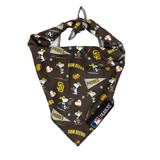 San Diego Padres dog bandana with Snoopy and Padres