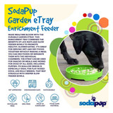 Flat-face friendly shallow slow feeder dog bowl for pugs and French bulldogs, 8 inch tray