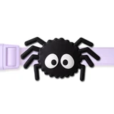 Spooky Spider Jiby silicone dog collar charm with clip ring