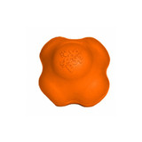 orange rubber dog ball