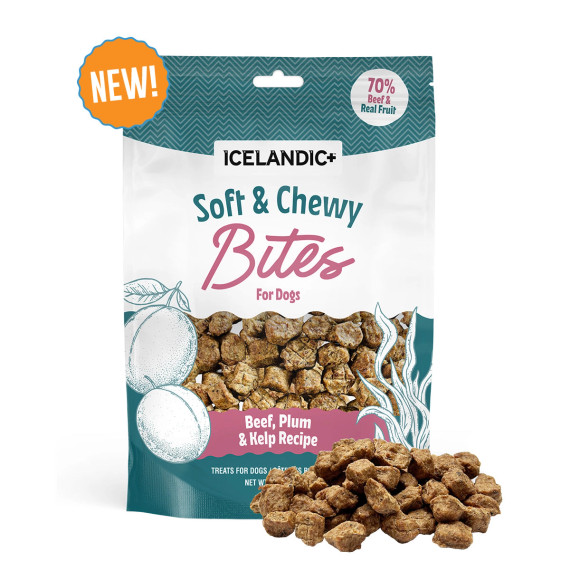 Soft & Chewy Bites for Dogs - Beef, Plum & Kelp Recipe
