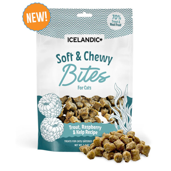 Soft & Chew Bites for Cats - Trout, Raspberry & Kelp