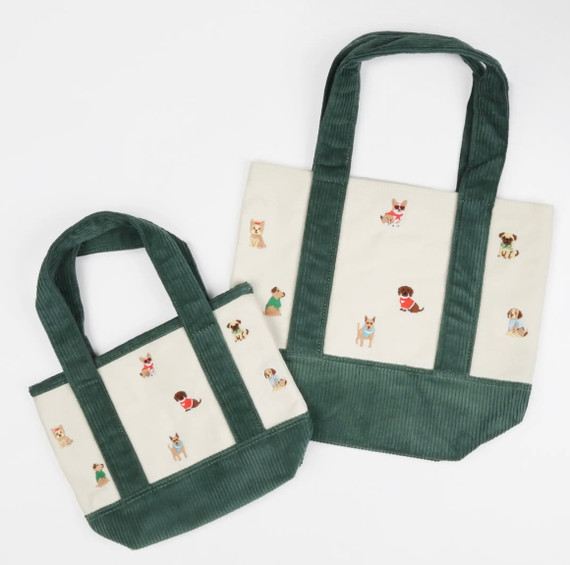 Free Embroidered Dogs Tote Bag with purchase