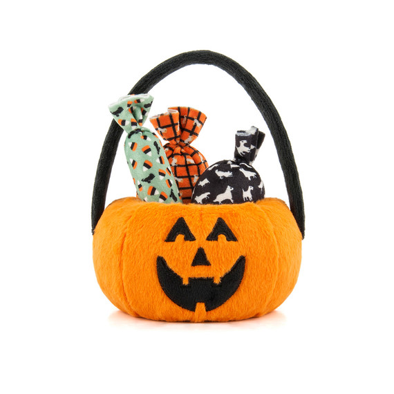 Halloween Treat Basket plush Toy for dogs