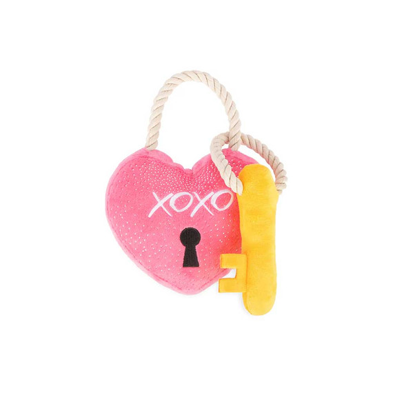 Lock and Key Plush dog toy