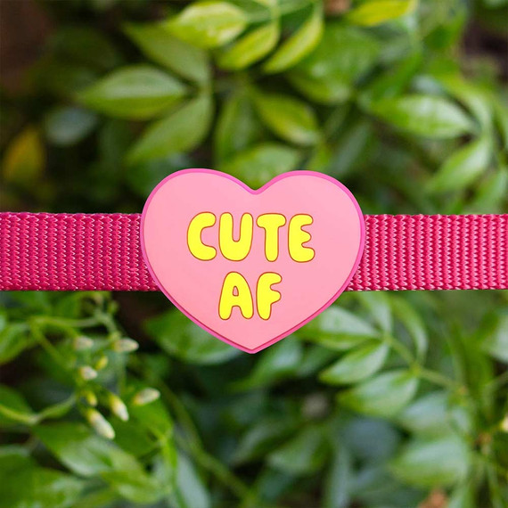 Cute AF Love Heart Dog Charm