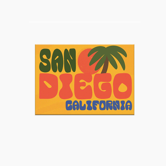 San Diego California eco-friendly magnet made in USA from recycled paper and recycled steel