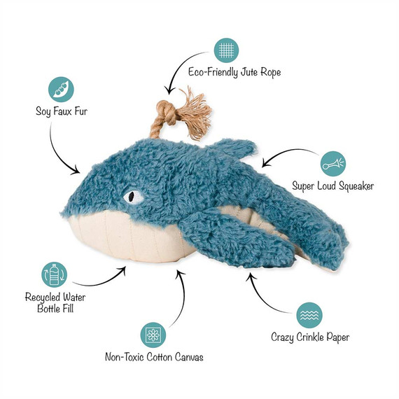 nontoxic whale dog toy