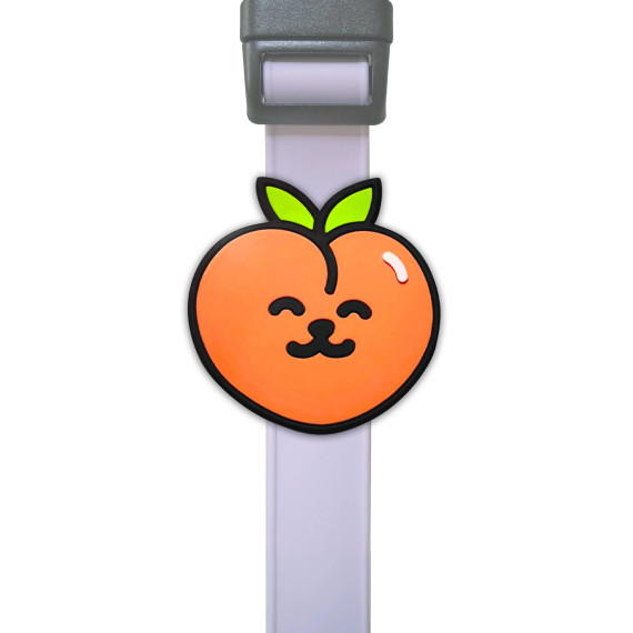 Peach Booty Dog Charm