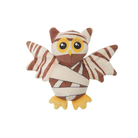Mummy bat halloween dog toy