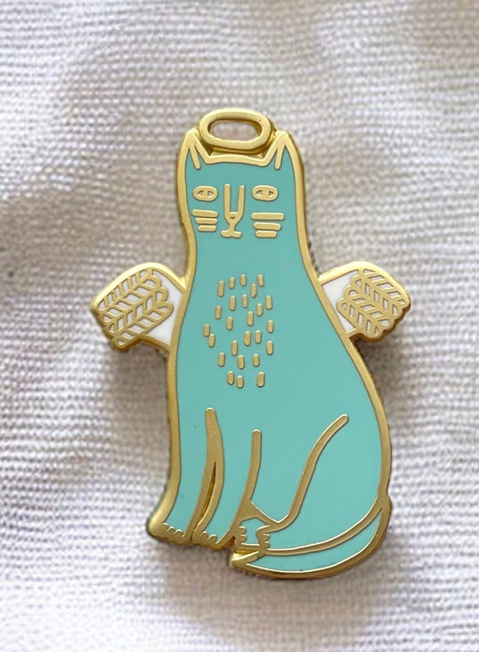 Angel Cat Enamel Pin