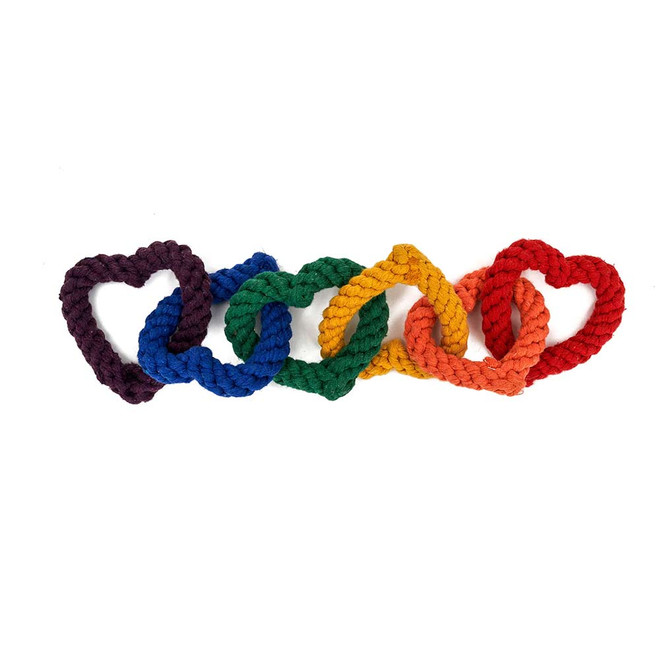 Pride Rainbow Rope Dog Toy