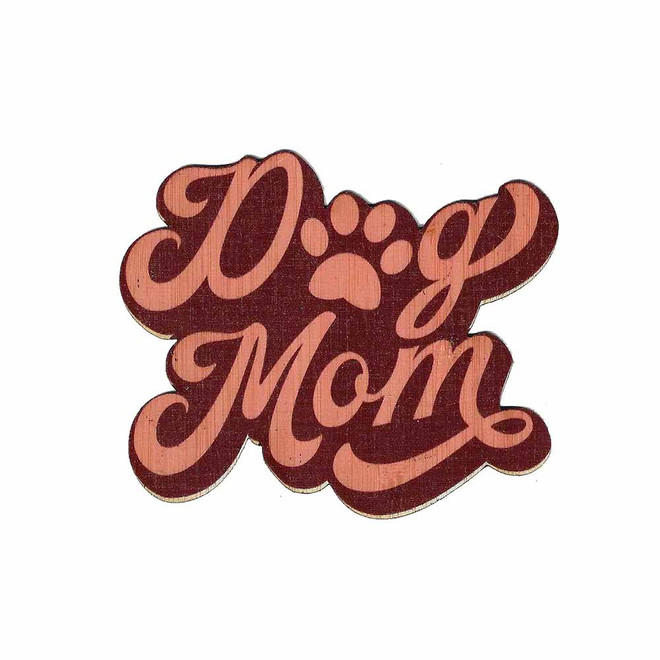 Dog Mom bamboo stickers